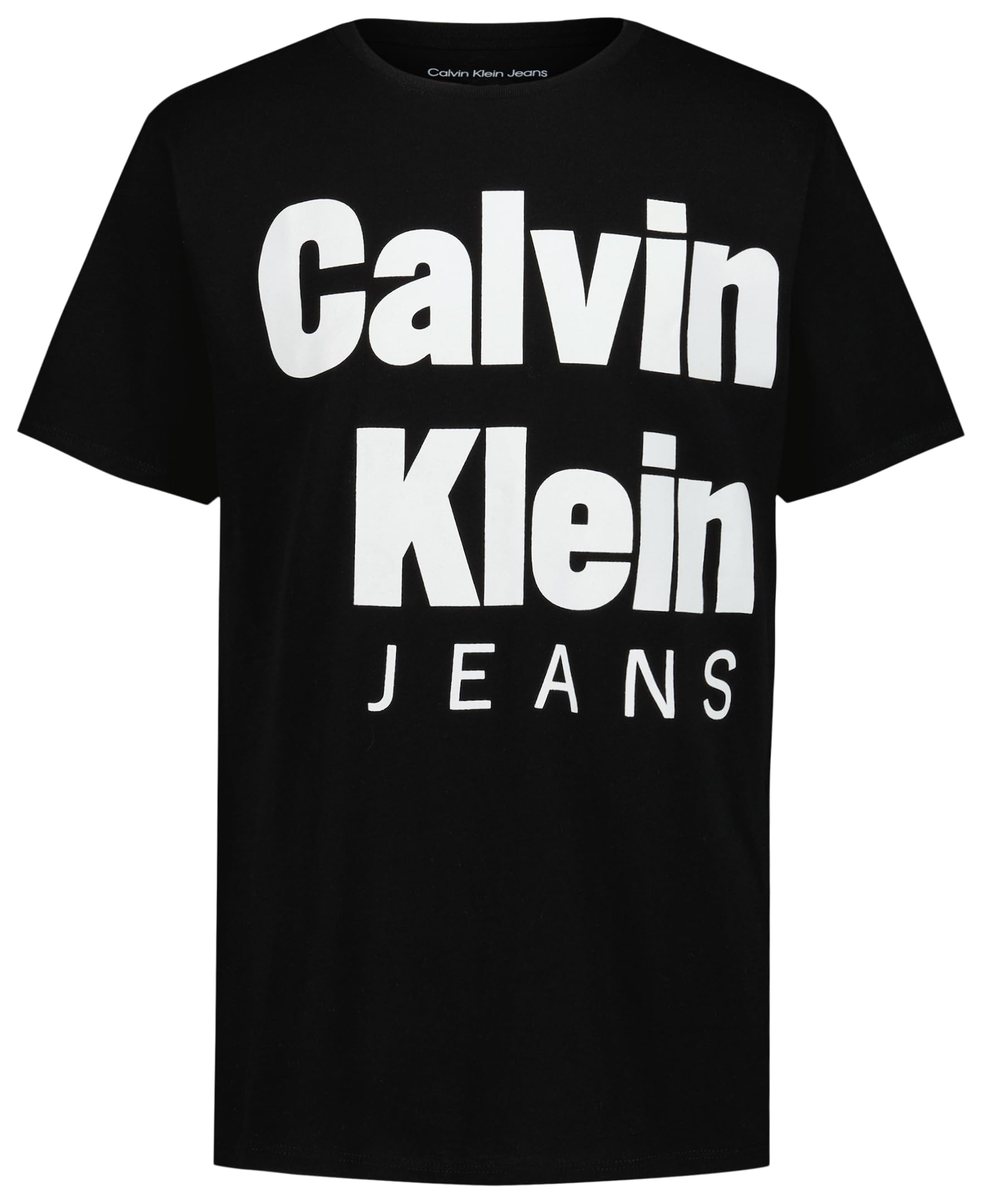Calvin Klein Boys' Short Sleeve Fashion Graphic Crew Neck T-Shirt, Comfortable, Relaxed Fit